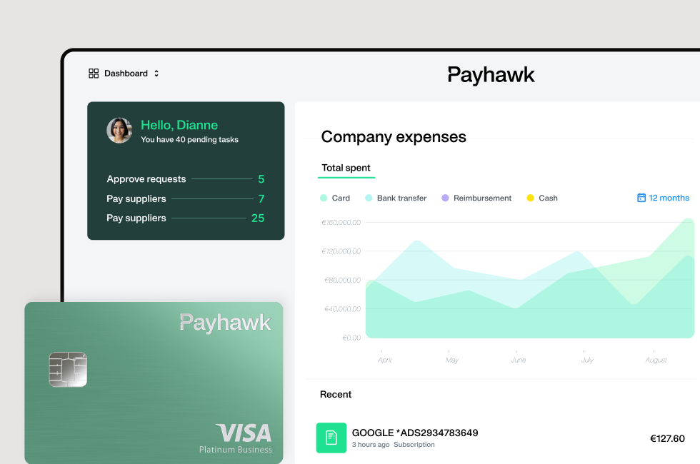 Payhawk Expense History Archive Feature Screenshot